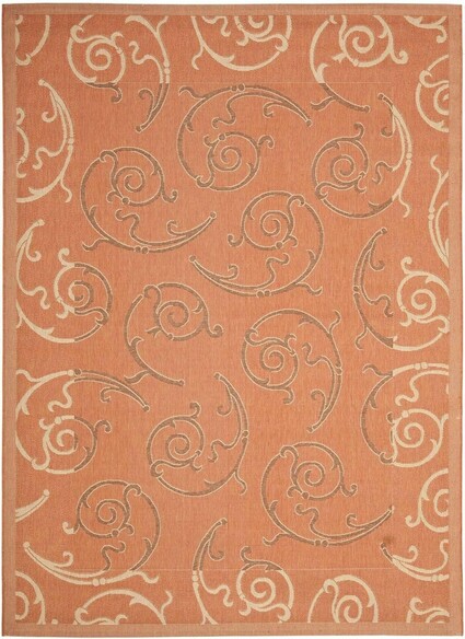 Safavieh Courtyard CY710821A7 Terracotta and Cream