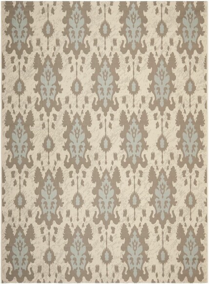 Safavieh Courtyard CY727679A18 Beige Dark Beige and Aqua Weft