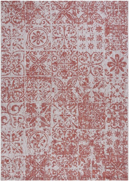 Safavieh Courtyard CY807636521 Red and Beige