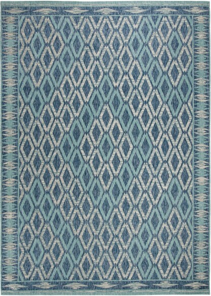 Safavieh Courtyard CY853139421 Navy and Aqua