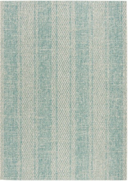 Safavieh Courtyard CY873637112 Light Grey and Aqua