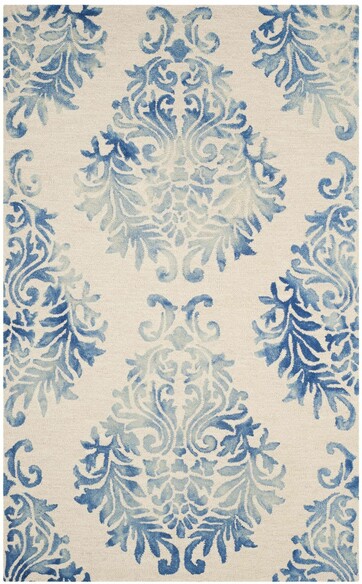 Safavieh Dip Dye DDY780A Ivory and Blue