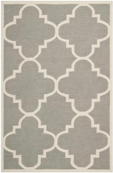 Safavieh Dhurries DHU633B Grey and Ivory