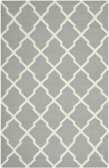 Safavieh Dhurries DHU634B Grey and Ivory