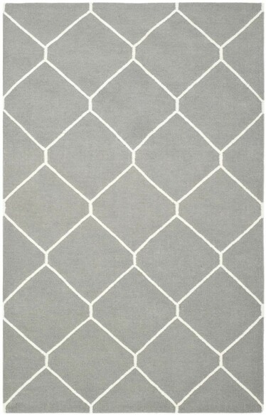 Safavieh Dhurries DHU635B Grey and Ivory