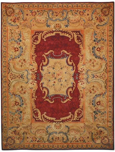 Safavieh Empire EM422A Burgundy and Gold