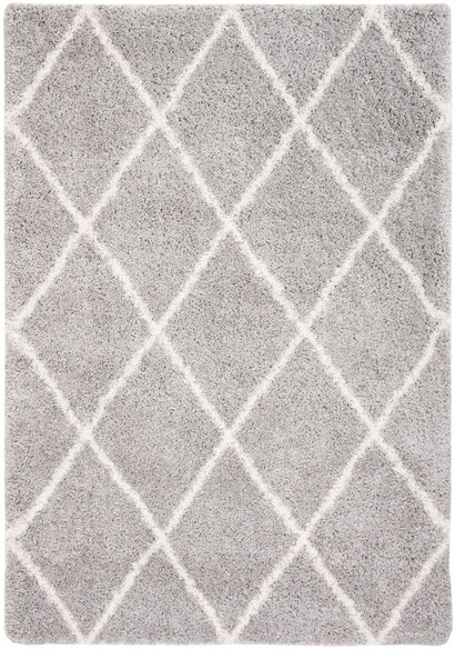 Safavieh Fontana Shag FNT815G Grey and Cream