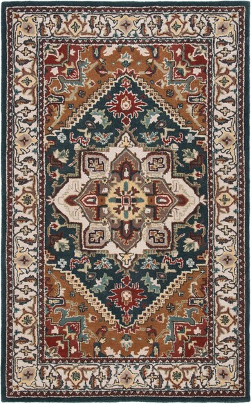 Safavieh Heritage HG625X Dark Green and Brown