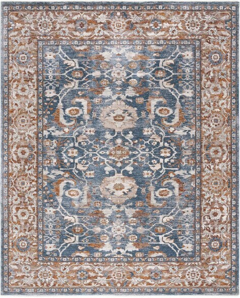 Safavieh Heirloom HRL720M Blue and Rust