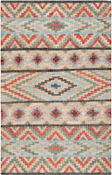 Safavieh Kilim KLM758Q Natural and Red