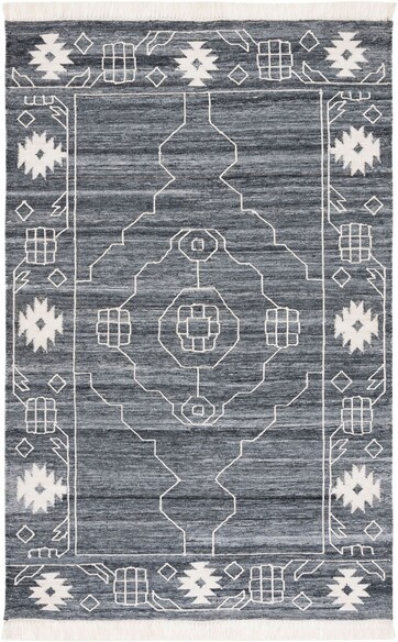 Safavieh Kilim KLM763Z Black and Ivory