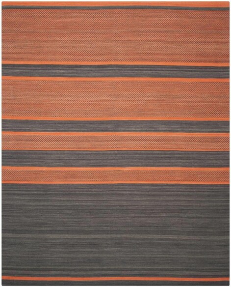 Safavieh Kilim KLM952C Dark Grey and Orange