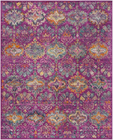 Safavieh Madison MAD144F Fuchsia and Blue