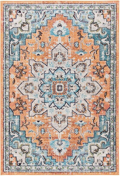 Safavieh Madison MAD473P Orange and Teal