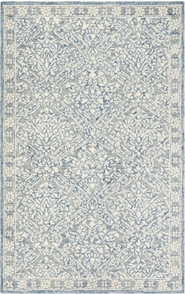 Safavieh MicroLoop MLP510M Blue and Ivory