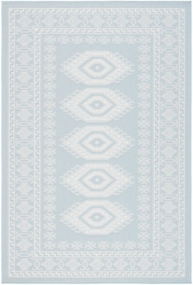 Safavieh Martha Stewart Indoor Outdoor MSRO327J Aqua and Blue Ivory