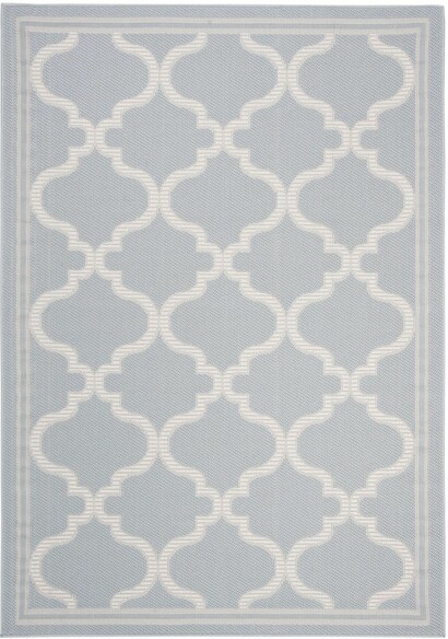 Safavieh Martha Stewart Indoor Outdoor MSRO336J Aqua and Cream