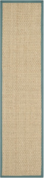 Safavieh Natural Fiber NF114M Natural and Light Blue