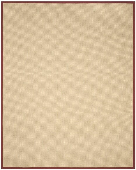 Safavieh Natural Fiber NF141D Maize and Burgundy