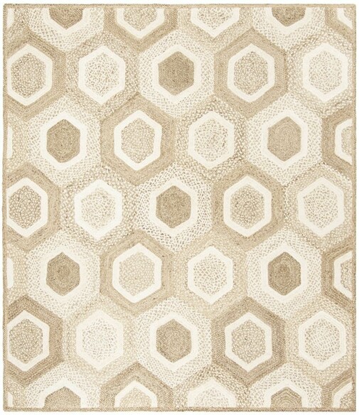 Safavieh Natural Fiber NF881F Grey and Ivory