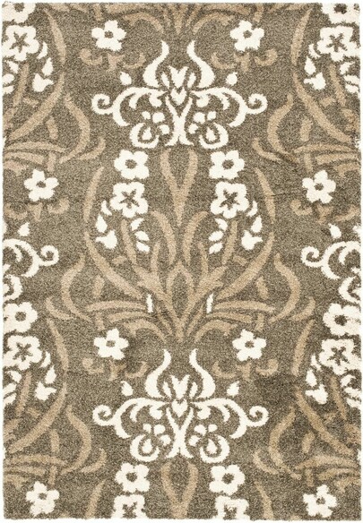 Safavieh Florida Shag SG457-7913 Smoke and Beige