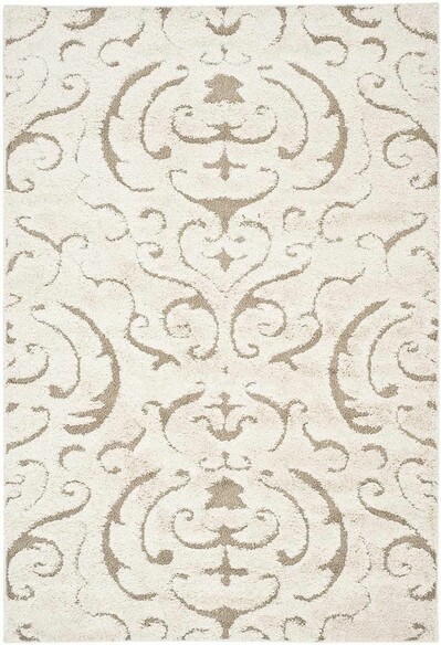 Safavieh Florida Shag SG462-1113 Cream and Beige