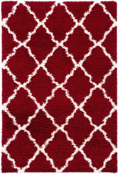 Safavieh SgdDallas Shag SGD257Q Red and Ivory