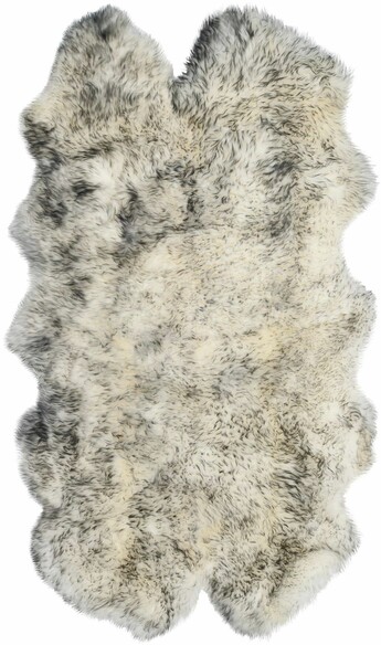 Safavieh Sheep Skin SHS121E Ivory and Smoke Grey