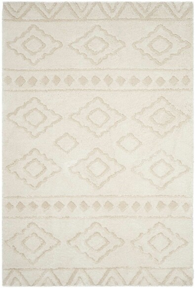 Safavieh Sparta Shag SPG513D Ivory and Beige