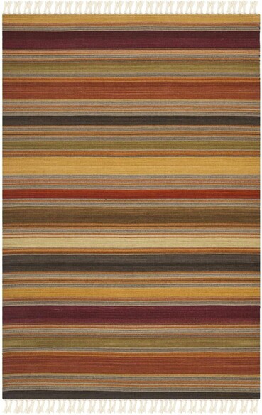 Safavieh Striped Kilim STK315A Gold