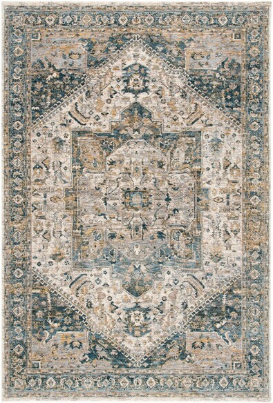 Safavieh Valencia VAL568A Ivory and Blue