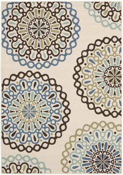 Safavieh Veranda VER092-0615 Cream and Blue