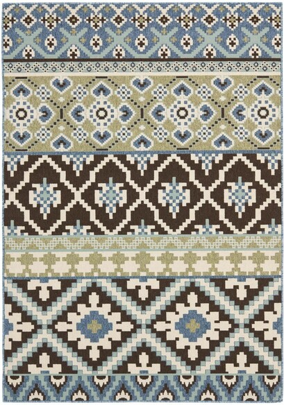 Safavieh Veranda VER097-0624 Chocolate and Blue