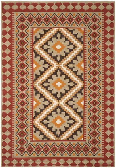 Safavieh Veranda VER0990334 Red and Natural