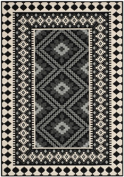 Safavieh Veranda VER099-0421 Black and Creme