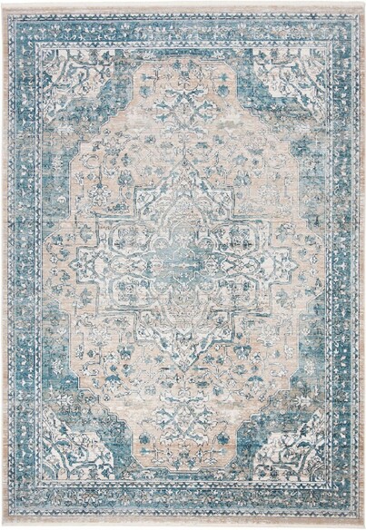 Safavieh Victoria VIC910F Blue and Grey