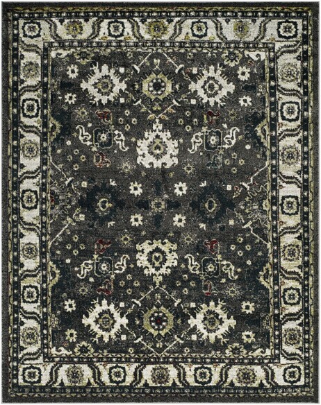 Safavieh Vintage Hamadan VTH214M Dark Grey and Ivory