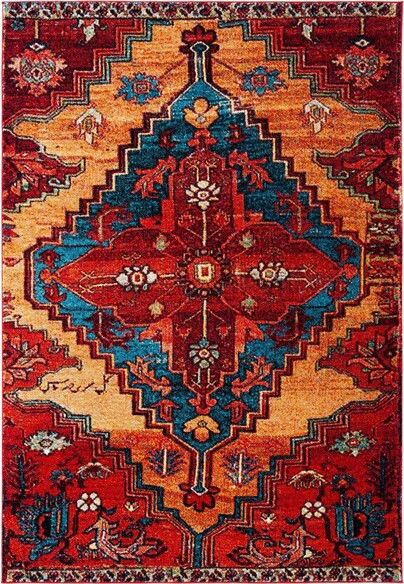 Safavieh Vintage Hamadan VTH248Q Red and Blue