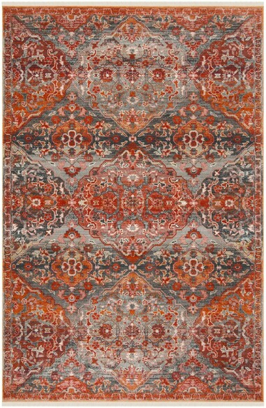 Safavieh Vintage Persian VTP470J Aqua and Orange