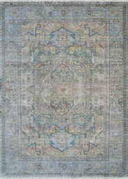 Couristan Halli  Antique Lavar and Skyblu, Stone, Mlt Skyblu and Stone and Mlt H4771100