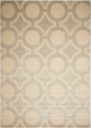 Nourison Luminance LUM01 Cream Grey