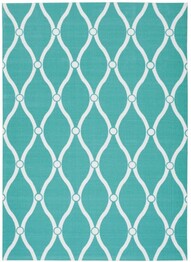 Nourison Home and Garden RS089 Aqua