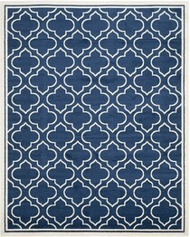 Safavieh Amherst AMT412P Navy and Ivory