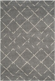 Safavieh Arizona Shag ASG743D Grey and Ivory