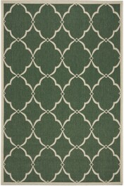 Safavieh Beach House BHS125Y Green and Creme