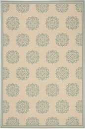 Safavieh Beach House BHS181L Cream and Aqua