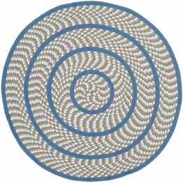 Safavieh Braided BRD401A Ivory and Blue