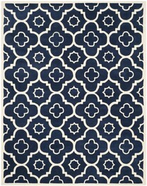 Safavieh Chatham CHT750C Dark Blue and Ivory