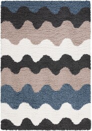 Safavieh Calico Shag CLC116Z Black and Taupe