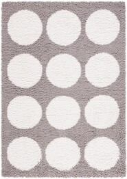 Safavieh Calico Shag CLC120F Grey and Ivory